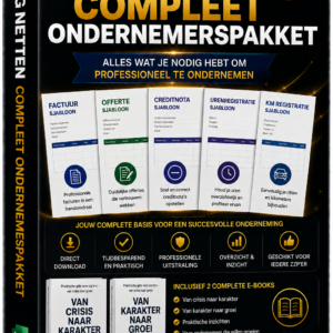 JG Netten Compleet Ondernemerspakket – Alles-in-één Bundel
