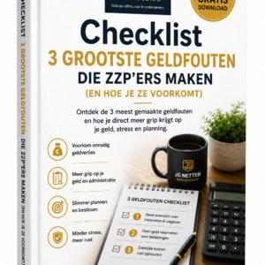 Gratis Checklist – 3 grootste geldfouten die zzp’ers maken